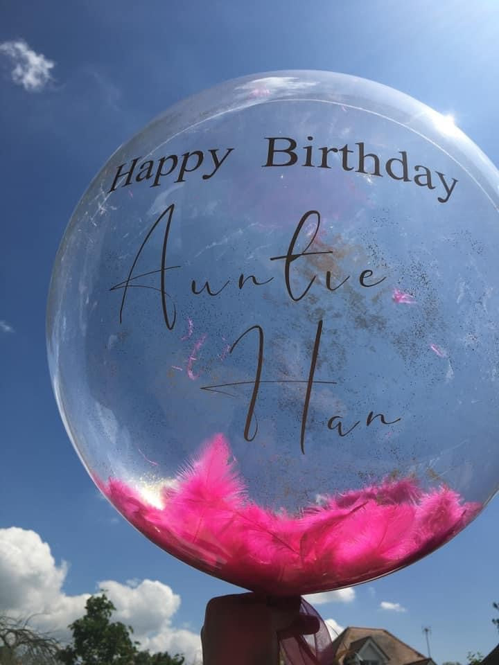 Feather balloon discount