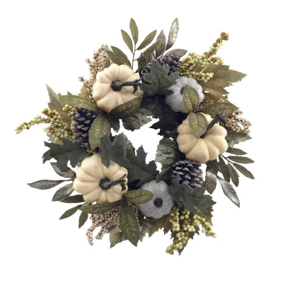 Artificial Pumpkin Door Wreath