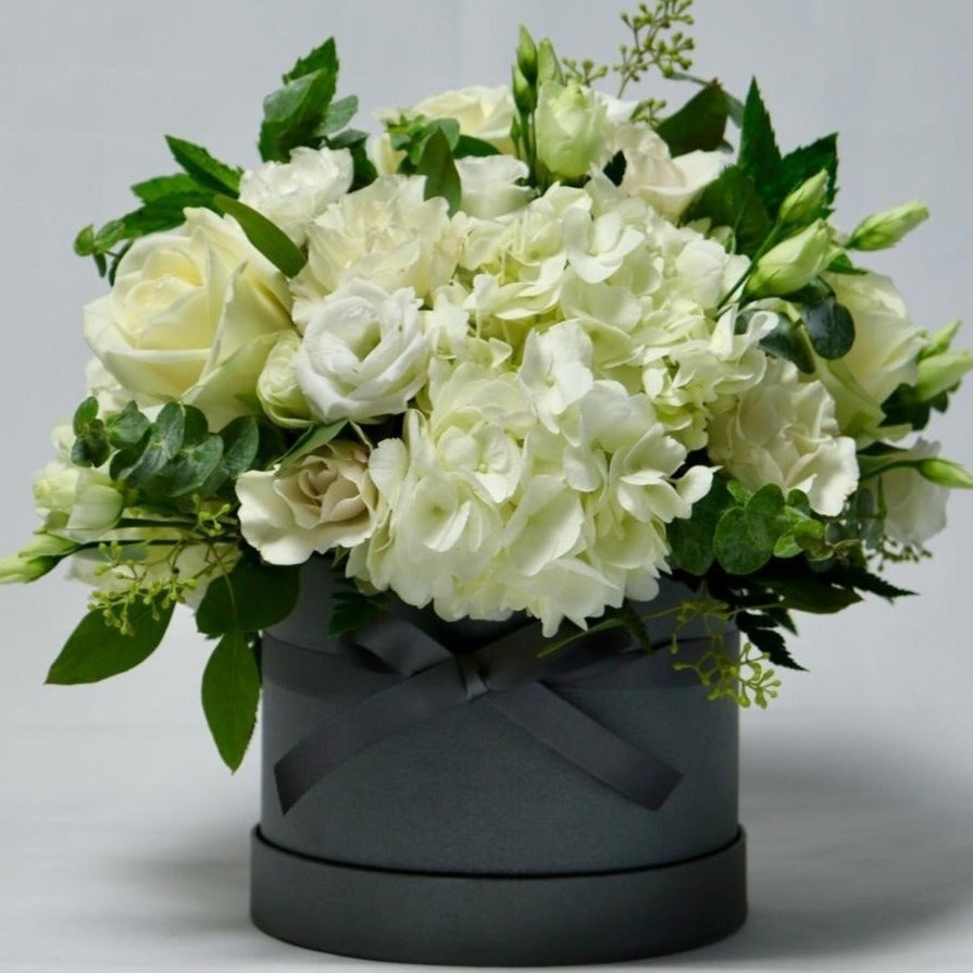 White Elegance Hat Box