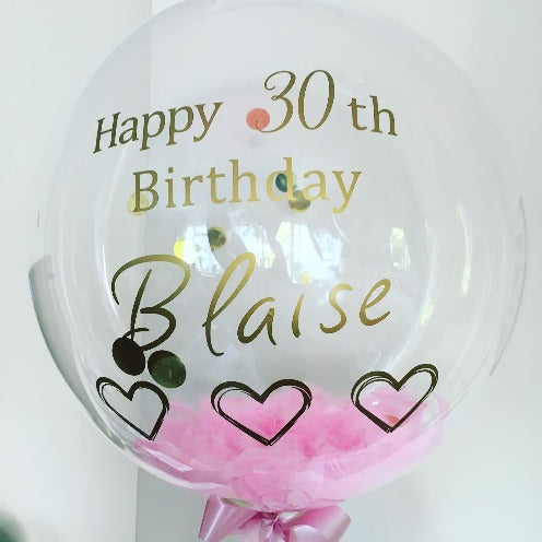Feather Clear Bubble Balloon